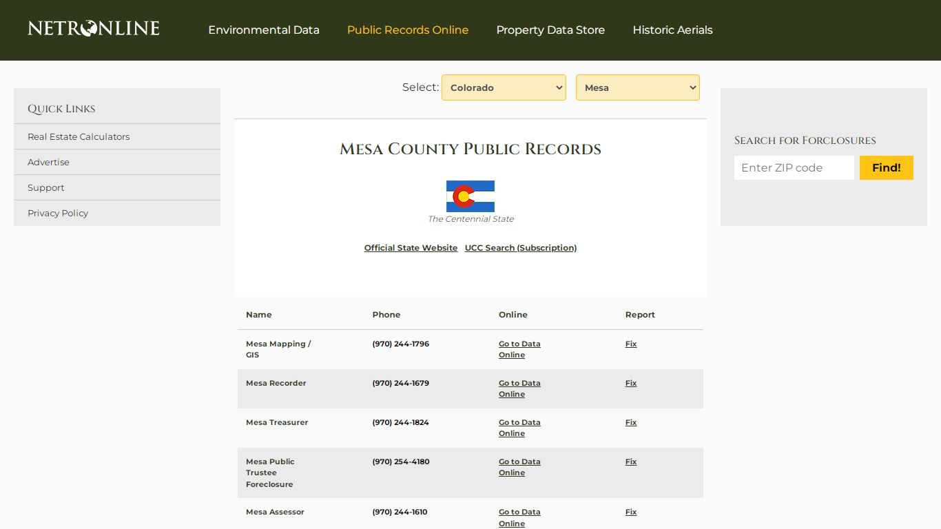 Mesa County Public Records - NETROnline.com